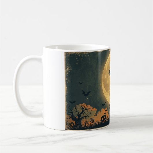 Skeleton Dance Mug | Romantic Halloween Moon Cup (Gauche)