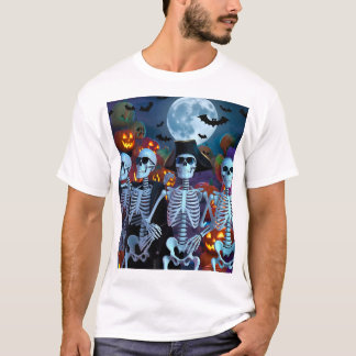 Skeleton Dance-Off Halloween T-shirt