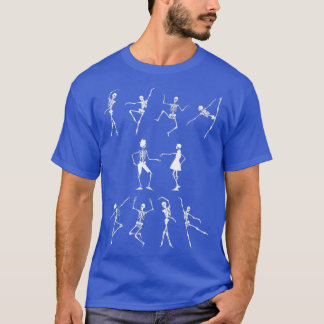 Skeleton Dance Party Halloween Funny Halloween Gif T-shirt