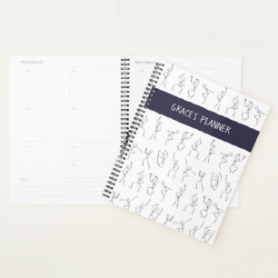 Skeleton Dance planner - blanc
