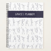 Skeleton Dance planner - blanc (Devant)