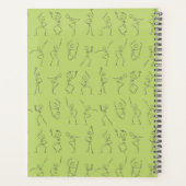 Skeleton Dance planner - groen (Achterkant)