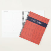 Skeleton Dance planner - orange (Devant avec enveloppe)