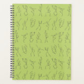 Skeleton Dance planner - vert (Devant)