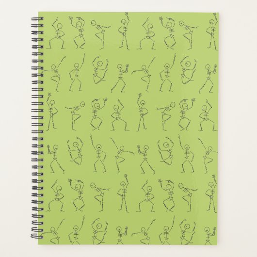 Skeleton Dance planner - vert (Devant)