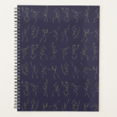 Skeleton Dance planner - violet (Devant)