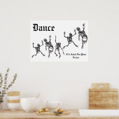 Skeleton Dance Poster (Keuken)