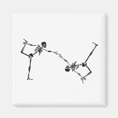 Skeleton Dancing Halloween Magnet (Devant)