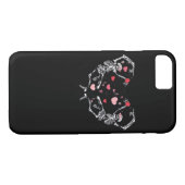 Skeleton Dancing Hart Valentijnsdag Gift Schedel Case-Mate iPhone Case (Achterkant (Horizontaal))