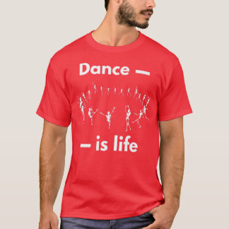 Skeleton Dansend Skeleton Dance is life Halowe T-shirt