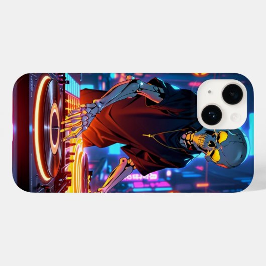Skeleton DJ Case-Mate iPhone Case (Achterkant (horizontaal))