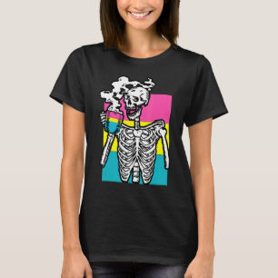Skeleton Drink Koffiepanseksuele Pride Skull LGB T-shirt