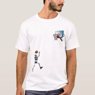Skeleton Dunk Basketball T-shirt