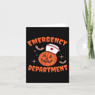 Skeleton Er Nurse Spoedeisende Hulp Halloween D Kaart