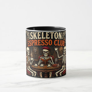 Skeleton Espresso Club Mok | Halloween Koffiekop