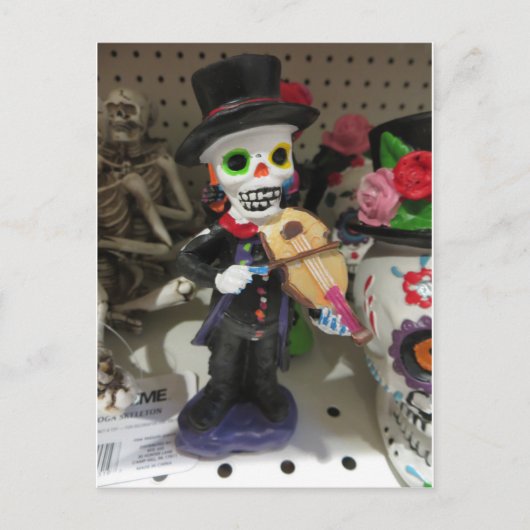 Skeleton Fiddler Briefkaart (Voorkant)