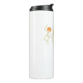 Skeleton Funny Danskeleton Halloween Thermosbeker (Gedraaid links)