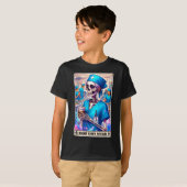 Skeleton Funny Tarot Kaart Night Shift Squad Hallo T-shirt (Voorkant volledig)