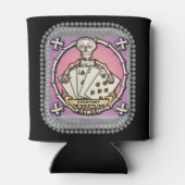 Skeleton Gambler poker koelbox Blikjeskoeler (Achterkant)