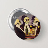 Skeleton Gamblers Ronde Button 5,7 Cm (Voorkant /achterkant)