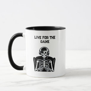 Skeleton Gamer met Headset – Cool Gaming Mok