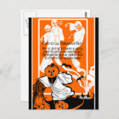 Skeleton Ghost Greeting Briefkaart (Voorkant / Achterkant)