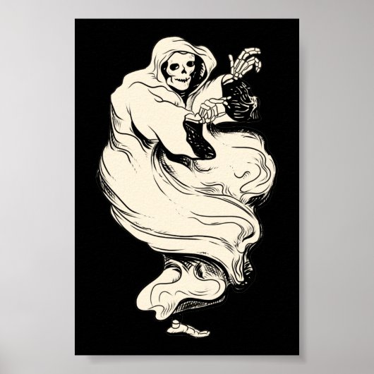  Skeleton Ghost Poster (Voorkant)