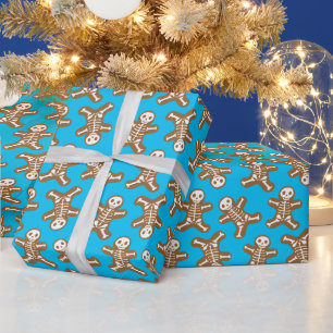 Skeleton Gingerbrood Mannen Cadeaupapier