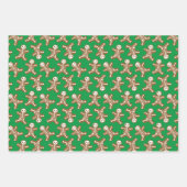 Skeleton Gingerbrood Mannen Inpakpapier Vel (Voorkant 3)