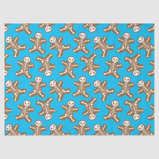 Skeleton Gingerbrood Mannen Tissuepapier (Voorkant)