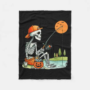 Skeleton Girl Drink Koffievredesteken Graphic F Fleece Deken