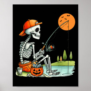 Skeleton Girl Drink Koffievredesteken Graphic F Poster