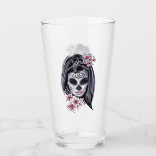 Skeleton Girl Punk Rock Boire Verre Tumbler
