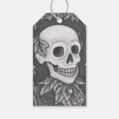 SKELETON, GOTHIC GENTLEMAN SKULL GIFT LABELS Set Cadeaulabel (Voorkant)