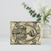 Skeleton, Gothic, Medieval Briefkaart (Staand voorkant)