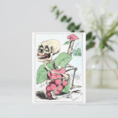 Skeleton grappe theif carte postale vintage (Debout devant)