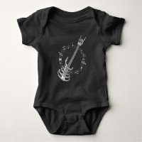 Skeleton Guitar Lover Rock Music Fan
