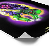 Skeleton Guitar Player Poster (Hoek)