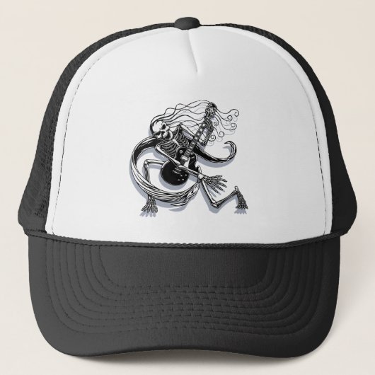 Skeleton Guitarist-crouch Trucker Pet (Voorkant)