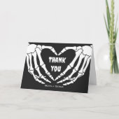Skeleton Halloween Baby shower Dank je kaart (Voorkant)