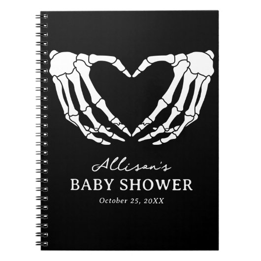 Skeleton Halloween Baby shower Livre d'invité (Devant)