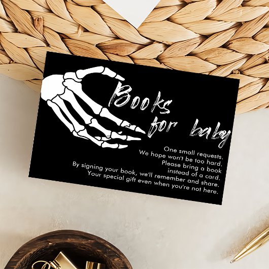 Skeleton Halloween Boek voor Baby Enclosure Kaart