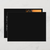 Skeleton Halloween FOLDING Nom de la carte de lieu (Devant / Derrière)