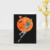 Skeleton Halloween Football Speler Kaart (Gele Bloem)