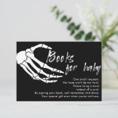 Skeleton Halloween Livre Pour Bébé Carte Boîtier (Debout devant)