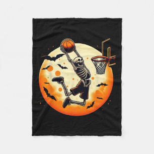 Skeleton Halloween Mannen Boys Basketbal Halloween Fleece Deken