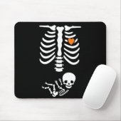 Skeleton Halloween Maternity Funny Pregnancy 2025 Muismat (Met muis)
