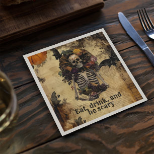  Skeleton Halloween Oogstfeest Servet