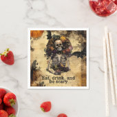  Skeleton Halloween Oogstfeest Servet (Insitu)