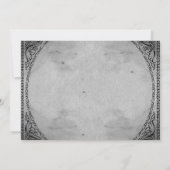 Skeleton Halloween Party Kaart (Achterkant)